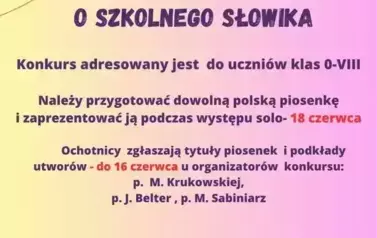 Szkolny konkurs muzyczny
