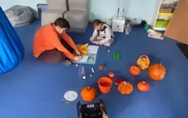 Dzień Dyni w sali sensorycznej &ndash; w krainie pomarańczowej magii! 3