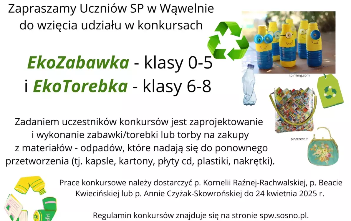 Zdjęcie do Konkursy ekologiczne w naszej szkole