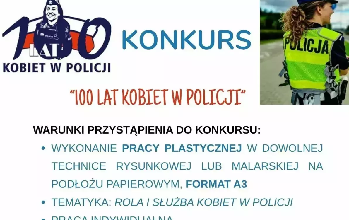 Zdjęcie do Konkurs plastyczny z okazji 100-lecia kobiet w policji