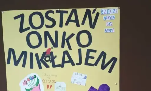 Zdjęcie do Akcja &bdquo;Zostań OnkoMikołajem&rdquo; w naszej szkole