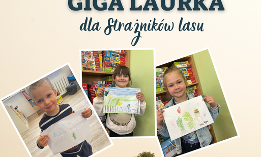 Zdjęcie do Przedszkolaki z wielkim sercem tworzą GIGA laurkę dla Strażnik&oacute;w Las&oacute;w!