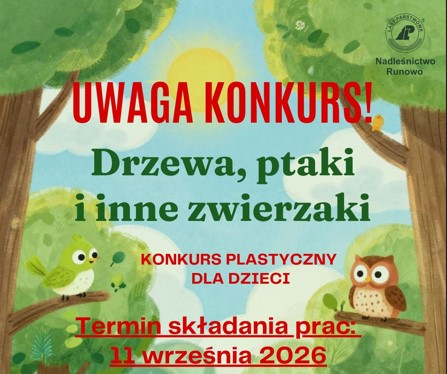 Zdjęcie do Konkurs plastyczny "Drzewa, ptaki i inne zwierzaki" 