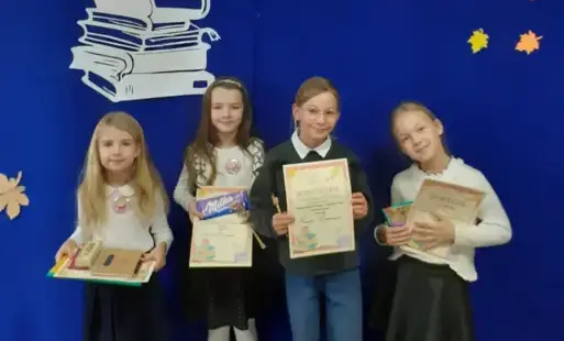 Zdjęcie do Sukcesy naszych uczni&oacute;w w międzyszkolnym konkursie czytelniczym