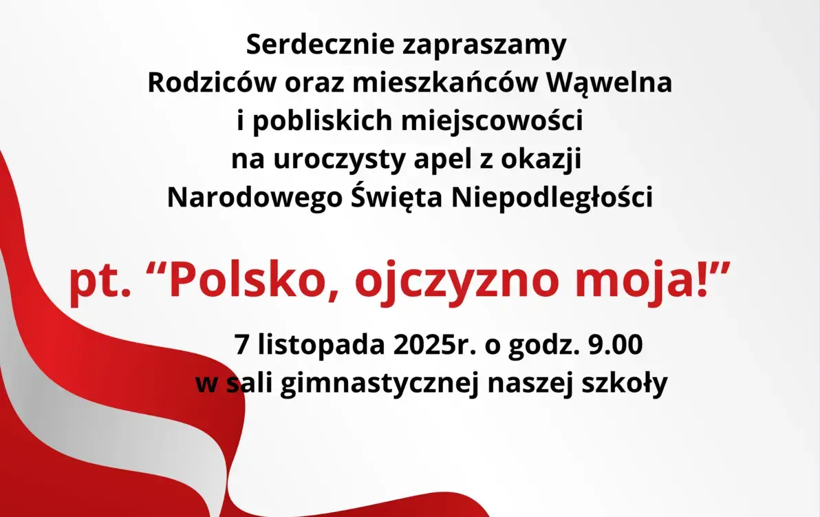 Zdjęcie do Uroczysta akademia z okazji Narodowego Święta Niepodległości